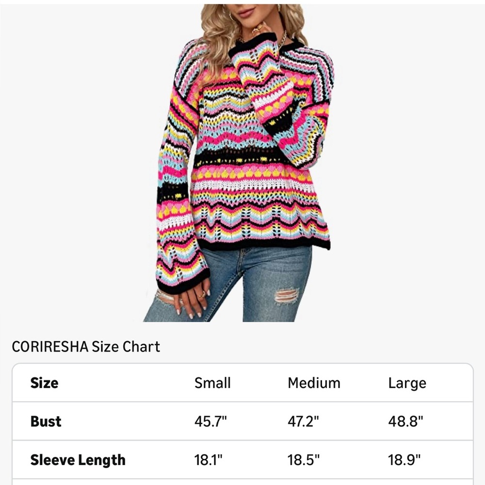Colorful Knit Sweater - Picture 6 of 12